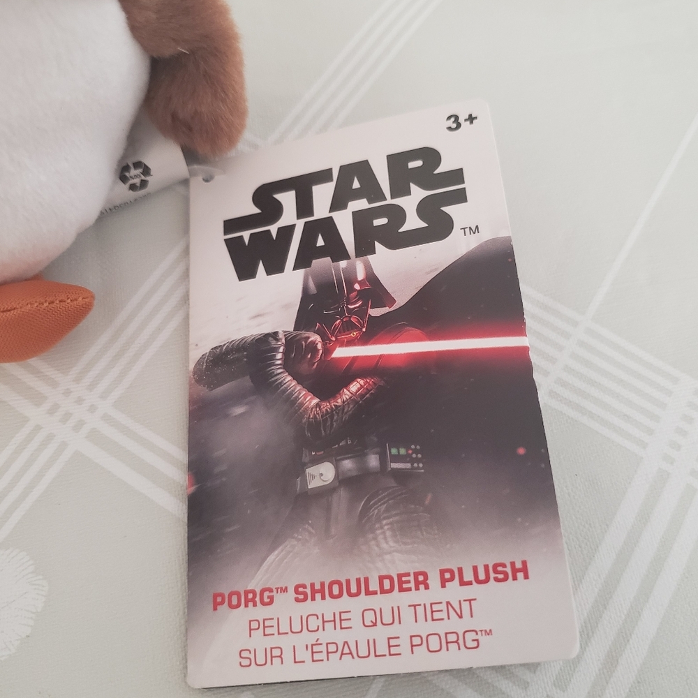 Disney Parks Star Wars Porg Mini Magnetic Shoulder Plush NWT - Picture 7 of 8